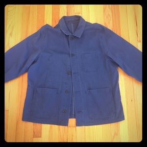 French blue chore jacket